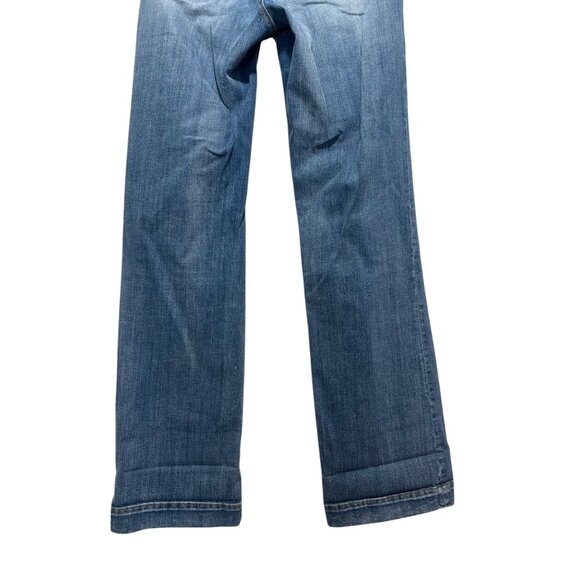 Meltin Pot Roksana Wide Leg Tailored Jeans Women 28 Blue Low Rise Y2K Bell Flare - Picture 16 of 16